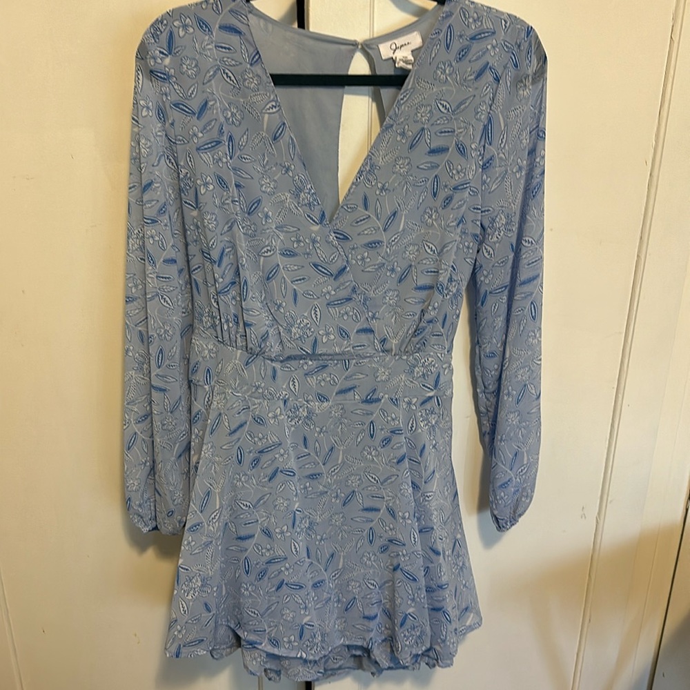Baby blue XL romper
